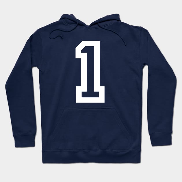 One Stop Sports Sport Shirt 1 White Letter Hoodie